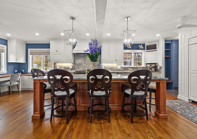 Kitchen view with walls removed